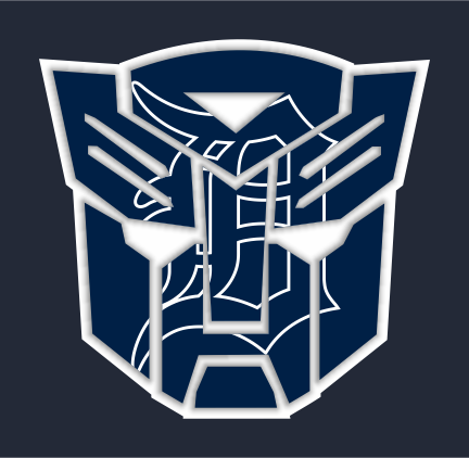 Autobots Detroit Tigers logo vinyl decal